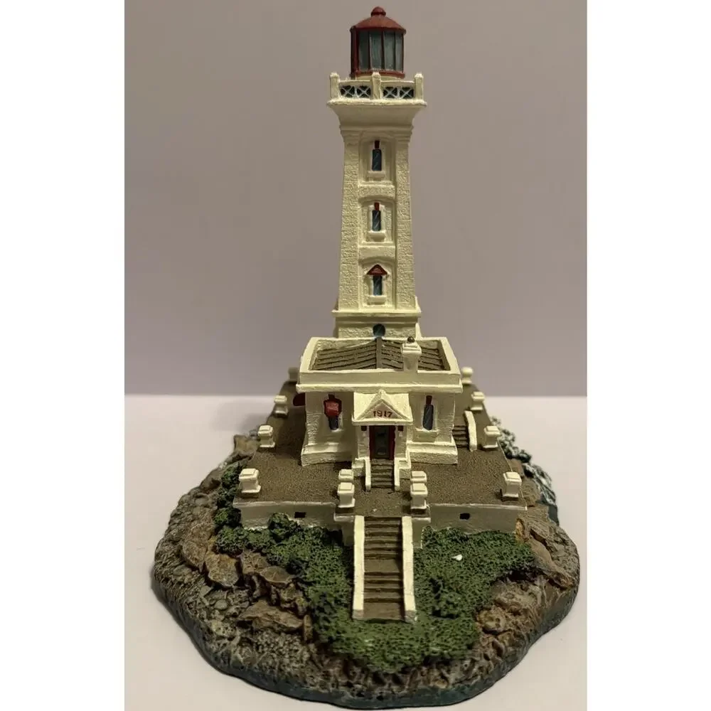 Point Abino Lighthouse Sculpture Eastern Lake Eerie Canada Danbury Mint VTG 1994